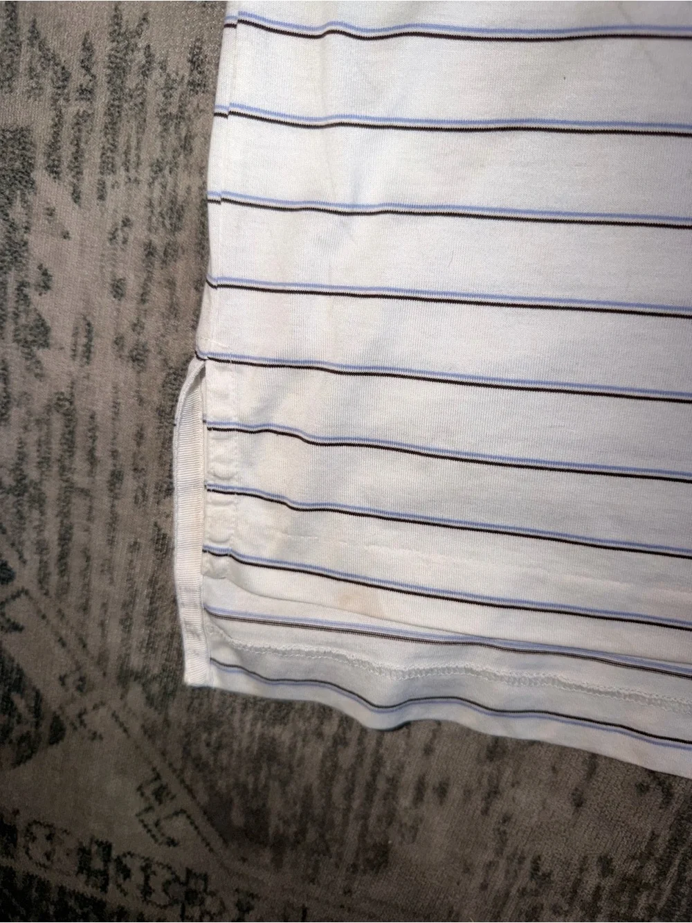 Polo Golf Ralph Lauren men’s White with Thin Blue Stripes size 2X